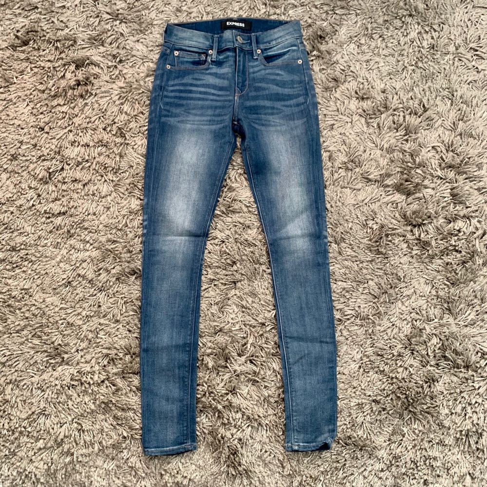 Express Mid Rise Stretch Jean Legging